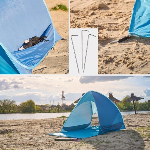 Namiot plażowy parawan samorozkładający na plażę ogród ogrodowy POPUP ochronny UV